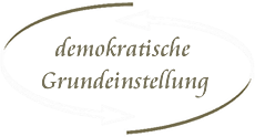 Demokratisch Grundeinstellung